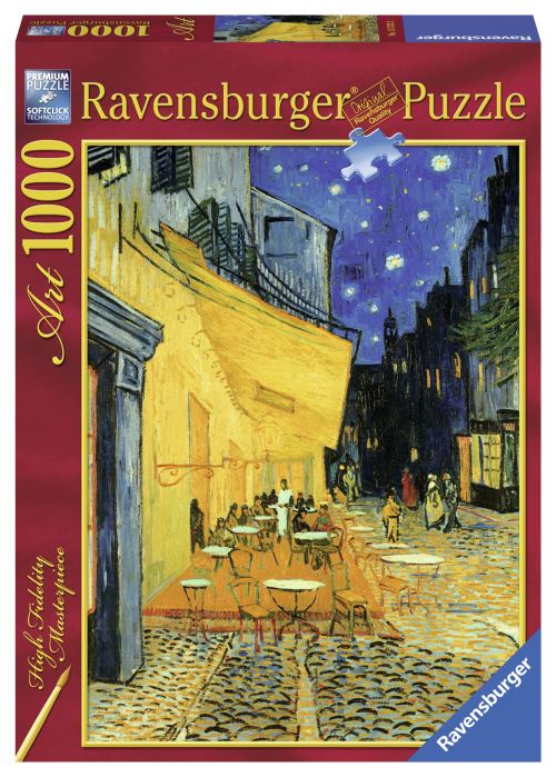 Puzzle 1000 pièces Art collection Ravensburger Terrasse de café le soir Vincent Van Gogh