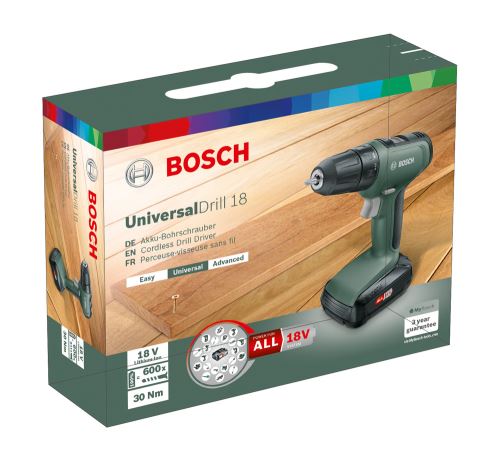 13 55 Sur Perceuse Visseuse Sans Fil Bosch Universaldrill 18