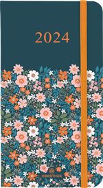 Agenda civil semainier poche Oberthur 2024 16 FSC Anahita Hiver Floral