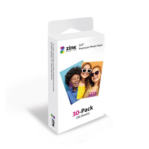 Zink Pack de 30 Papiers Autocollants 75x50mm Impressions Instantanées de Qualité Supérieure Couleurs Vives et Sans Encre Requise Compatible avec appareils Kodak Agfa HP Polaroid Neuf - vue 2