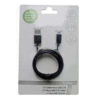 Câble Temium Micro-USB 1 m Noir