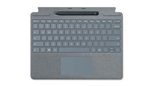 Clavier Microsoft Signature pour Surface Pro 8 Bleu Glacier + Stylet Microsoft Surface Slim Pen 2 No
