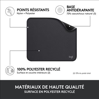 Tapis de souris Logitech Studio Series Noir Graphite