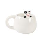 Tasse en céramique Itotal Charm 450 ml Vache Blanc et Noir