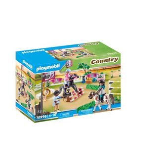 PLAYMOBIL COUNTRY - PARCOURS D'OBSTACLES AVEC CHEVAUX #70996 - PLAYMOBIL /  Country