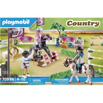 Playmobil Country 70996 Parcours d'obstacles avec chevaux