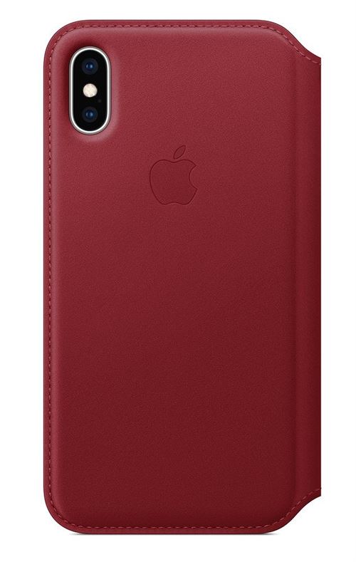 Apple iPhone XS Leather Folio Red