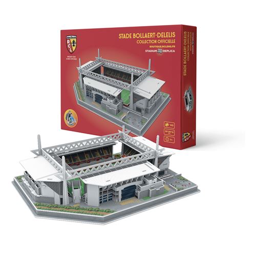 Mega Bleu Multicolore Puzzle 3D 143 Pièces Megableu Stade Bollaert Led Rc Lens