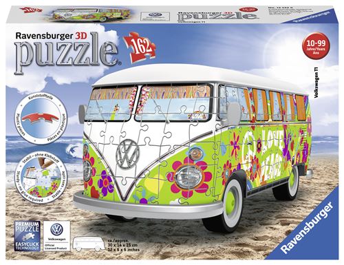 Puzzle 3D Ravensburger Volkswagen Combi T1 Hippie Style