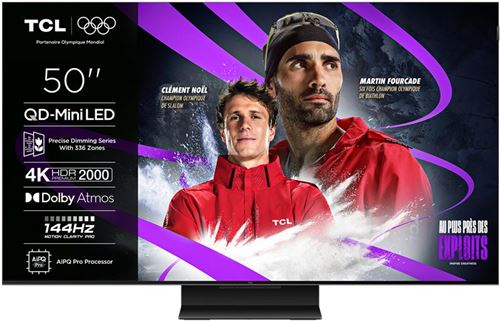 4K QD Mini Pro 144Hz 50C79K 127 cm avec GOOGLE et système sonore Dolby Atmos - vue 6