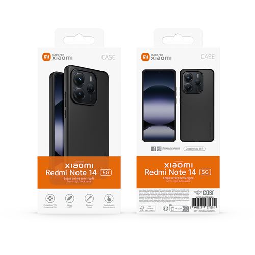 Coque Antichoc Pour Xiaomi Redmi Note 14 5G - Design Dissipateur De Chaleur Et Support Magnétique