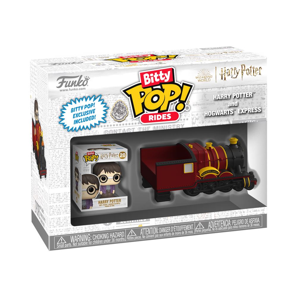 Funko Bitty Pop! Harry Potter - Harry, Draco, Dobby + 1 Mystère - 2,2 Cm - Coffret 4 - Étui Empilable