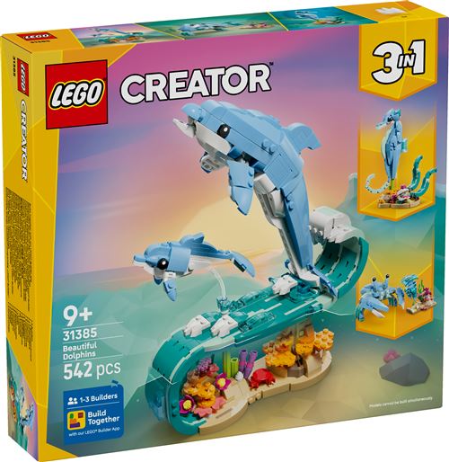 LEGO® Creator 31385 Animaux marins : les beaux dauphins
