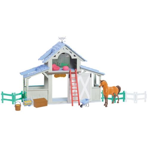 Coffret Spirit écurie avec cheval poupée et accessoires