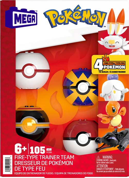 4 POKEMON FEU A CONSTRUIRE