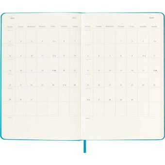 Agenda scolaire Moleskine 2022 2023 Semainier format de poche Rigide Bleu Manganèse