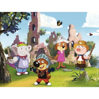 Nathan Puzzle „Schulpause Mit Mini-Loup“, 15 Teile, Mit Rahmen, Für Kinder Ab 3 Jahren (ca. 25x14,5 Cm)