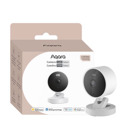 Caméra de surveillance connectée Aqara G100 Select intérieure-extérieure Blanc