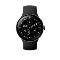 Montre connectée Google Pixel Watch 4 41 mm Bluetooth Noir Mat avec bracelet sport fluoroélastomère Noir Volcanique