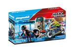 Playmobil City Action 70572 Police Policier avec moto et voleur