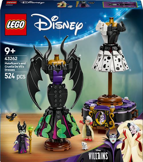 LEGO® Disney Classic 43262 Les robes de Maléfique et Cruella D’Enfer