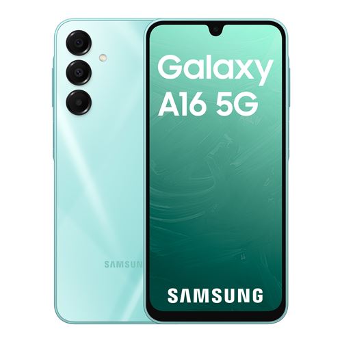 Acheter Smartphone Samsung Galaxy A16 6,5"" 5G Double SIM 128 Go Turquoise État correct - 190,00 € Smartphone Samsung Galaxy A16 6,5"" 5G Double SIM 128 Go Turquoise État correct - reconditionné disponible sur Fnac