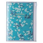 Agenda scolaire Mark's Flower 2022 2023 A6 Turquoise