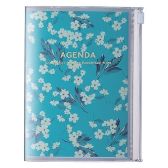 Agenda scolaire Mark's Flower 2022 2023 A6 Turquoise