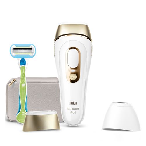 Épilateur Ipl Braun Silk-Expert Pro 5 Skinpro 2.0 10 Niveaux Blanc