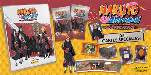 Naruto Shippden TC 2 Panini - 1 classeur + 3 pochettes - Cartes à  Collectionner