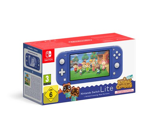 Console Switch Lite Bleue + Animal Crossing NH