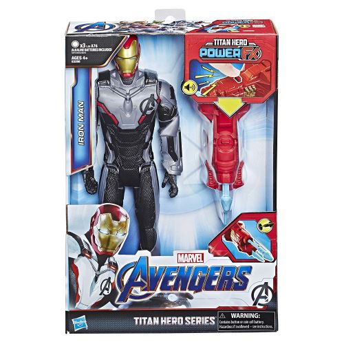Figurine Marvel Avengers Endgame Titan Power FX Iron Man et Power Pack 30 cm