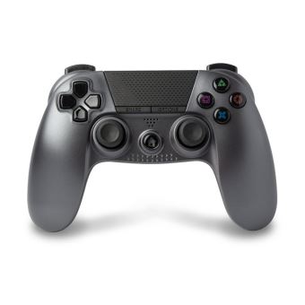 Manette PS4 Under Control Bluetooth Argent foncé avec Prise casque