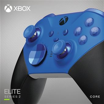 Microsoft Xbox Elite Wireless Controller Series 2 - Core - Manette de jeu - sans fil - Bluetooth - bleu - pour PC, Microsoft Xbox One, Android, iOS, Microsoft Xbox Series S, Microsoft Xbox Series X