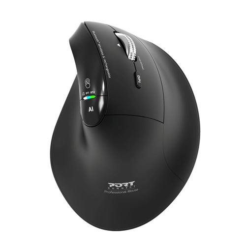 Souris sans fil Port Designs Ergo Auditor Noir