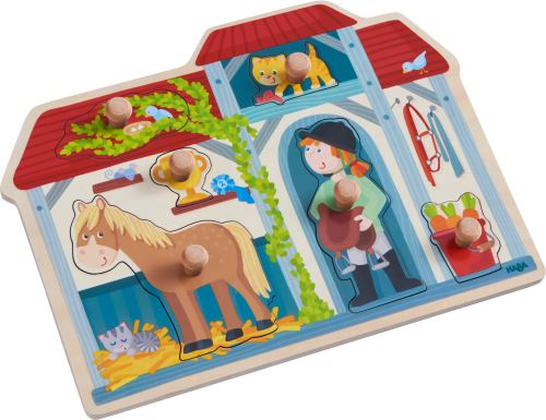 Puzzle en bois Haba à l'écurie