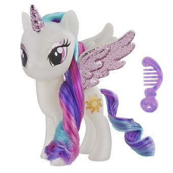 Figurines Princesses Pailletées Crinière Etincelante My Little Pony 15 cm Modèle aléatoire