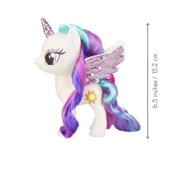 Figurines Princesses Pailletées Crinière Etincelante My Little Pony 15 cm Modèle aléatoire