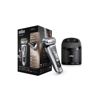 Rasoir électrique barbe homme Braun Station Clean&Charge Séries 9 9370CC Argent - 1