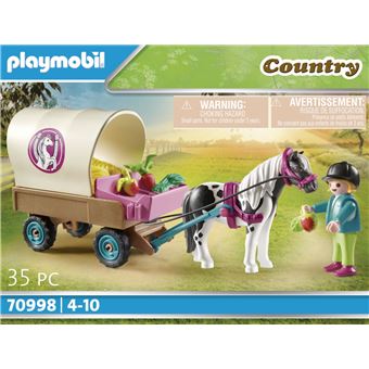 Playmobil Country 70998 Carriole avec enfant et poney