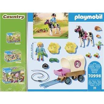 Playmobil Country 70998 Carriole avec enfant et poney