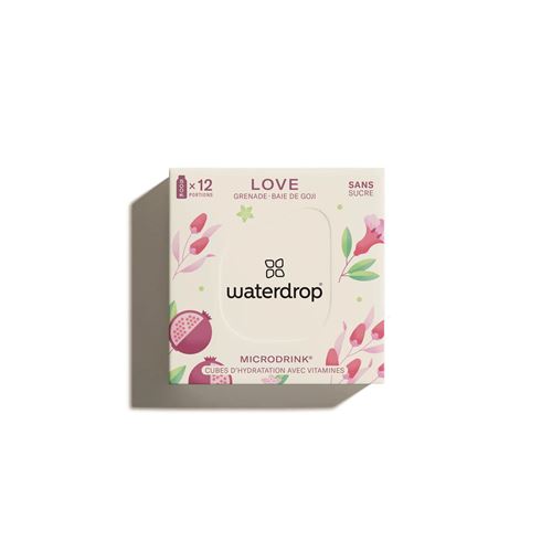Pack de 12 portions Waterdrop MicroDrink Love MD72-LV-FR-1 Rose