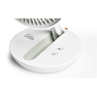 Mini ventilateur Solis Charge et Go 5 W  Blanc