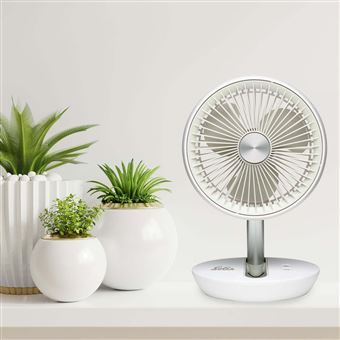 Mini ventilateur Solis Charge et Go 5 W  Blanc