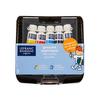 Pocketbox 5 Tubes Gouache Lefranc Bourgeois 10 ml