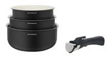 Set de 3 casseroles Arthur Martin AM1618 Noir