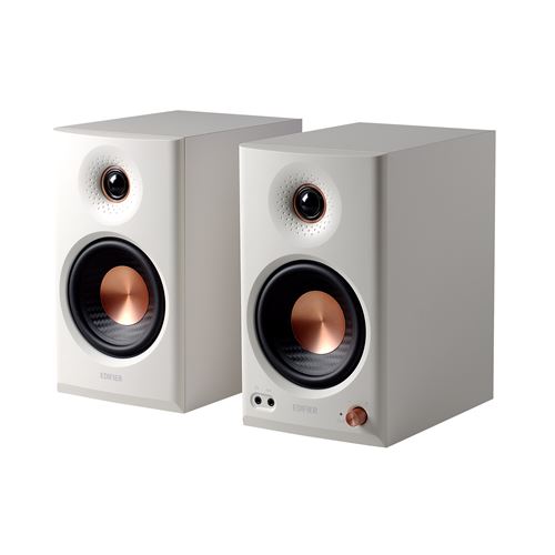 EDIFIER MR4.5 Haut parleurs de Studio Actifs Moniteur 2 Voies Hi Res XLR TRS RCA + AUX sans Fil LDAC 24 bits96 kHz