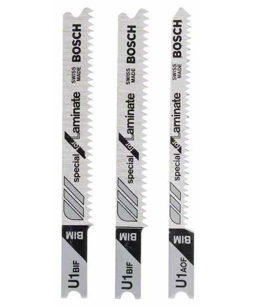 Jeu De Lames pour Scie Sauteuse Bosch 2609256789 3 Pièces