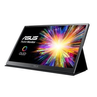 ASUS ProArt PQ22UC - LED-monitor - 21.5" - 3840 x 2160 4K UHD (2160p) - 330 cd/m² - 0.1 ms - Micro HDMI, 2xUSB-C - grijs