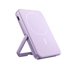Magnetic Wireless Powerbank 5000mAh - Fresh ''n Rebel - 2PBM5000DG.Batterie rechargeable sans fil MagSafe.Compatible avec les iPhones MagSafe (iPhone 12 et modeles ulterieurs). Support iPhone integre.Conforme aux normes des compagnies aeriennes.